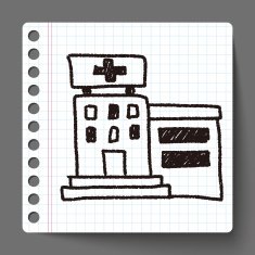 hospital doodle drawing N6