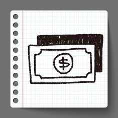 money bill doodle drawing N30