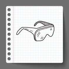 Protective glasses doodle N5