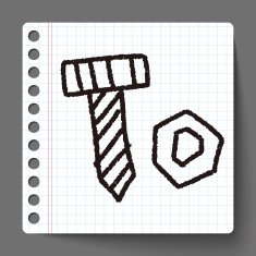 pushpin doodle drawing N6
