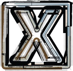 Grunge Font LETTER x N2