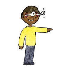 cartoon staring man N24