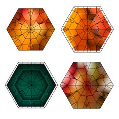 set of gemstone vector pattern