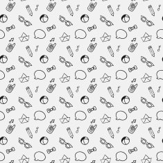 doodle pattern Seamless background N39