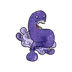 cartoon halloween ghost in bottle N11