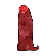 cartoon halloween ghoul N12