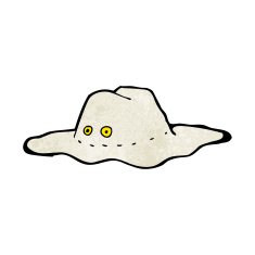 cartoon old australian hat N7