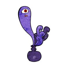 cartoon halloween ghost in bottle N12