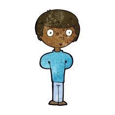 cartoon curious boy N26