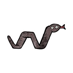 funny cartoon snake N45