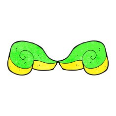 cartoon decorative swirl symbol N7