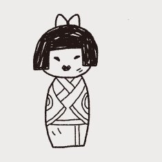 Japanese doll doodle N11