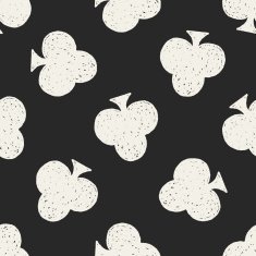 poker club doodle seamless pattern background N2