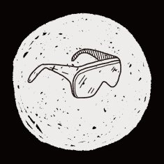 Protective glasses doodle N6