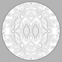 coloring book page for adults - zendala joy to older N7