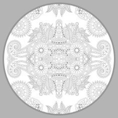 coloring book page for adults - zendala joy to older N9
