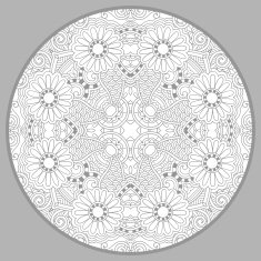 coloring book page for adults - zendala joy to older N10