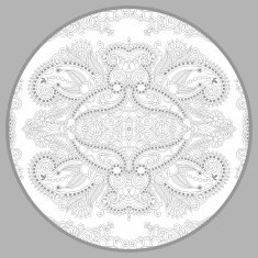 coloring book page for adults - zendala joy to older N18