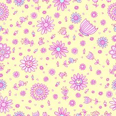 Springtime Flower Seamless Pattern