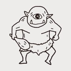 giant ogre doodle N26