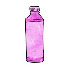 cartoon pink bottle N3