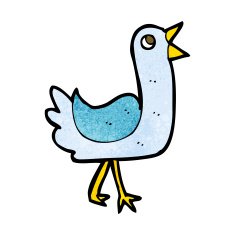 Cartoon Bird N248
