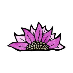 cartoon flower N297