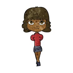 cartoon happy girl N63