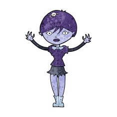 Cartoon Vampire Girl N149