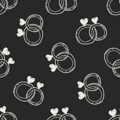 ring doodle seamless pattern background N5