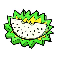 cartoon melon slice N18
