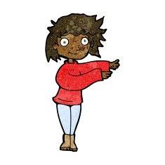 cartoon dancing woman N33