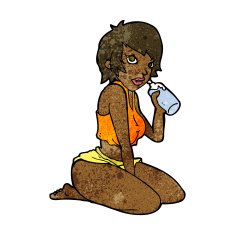 cartoon sexy gym girl N7