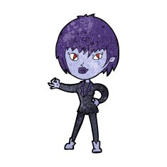 Cartoon Vampire Girl N151