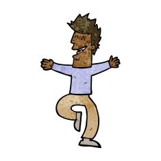 cartoon laughing man N22