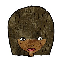 cartoon staring woman N24