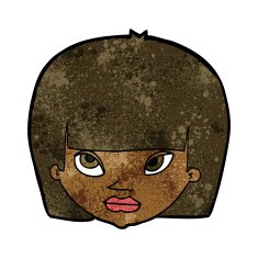 cartoon annoyed woman N118