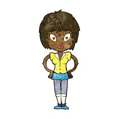 cartoon pretty girl N68