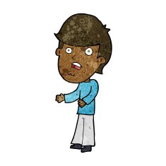 cartoon shocked man N84