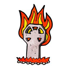 cartoon spooky grave N40