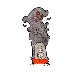 cartoon haunted grave N3