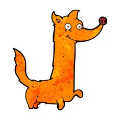 cartoon happy dog N49