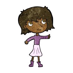 cartoon happy girl N66
