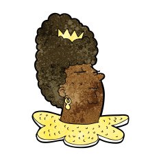 cartoon queen head N7
