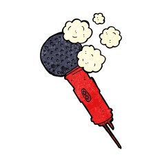 Cartoon Microphone N21