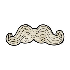 Cartoon Mustache N27