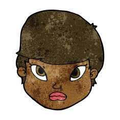 cartoon serious face N7