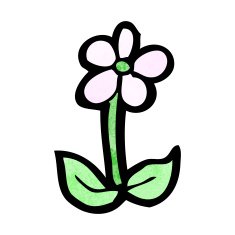 cartoon flower N300