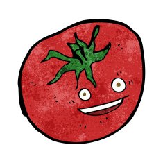 cartoon happy tomato N9