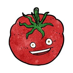 cartoon happy tomato N10